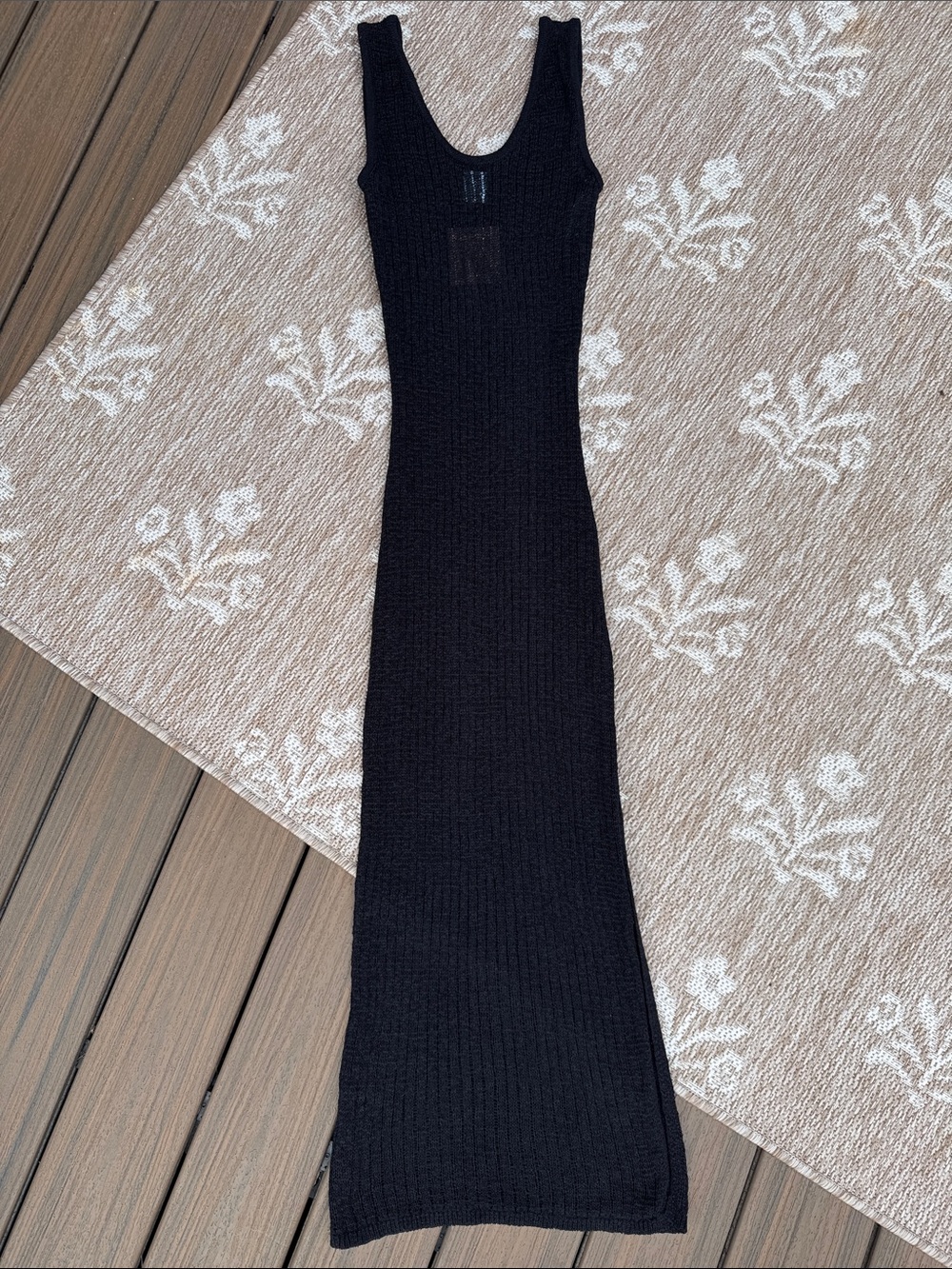 NWT Shade & Shore Black Open-Knit Sweater